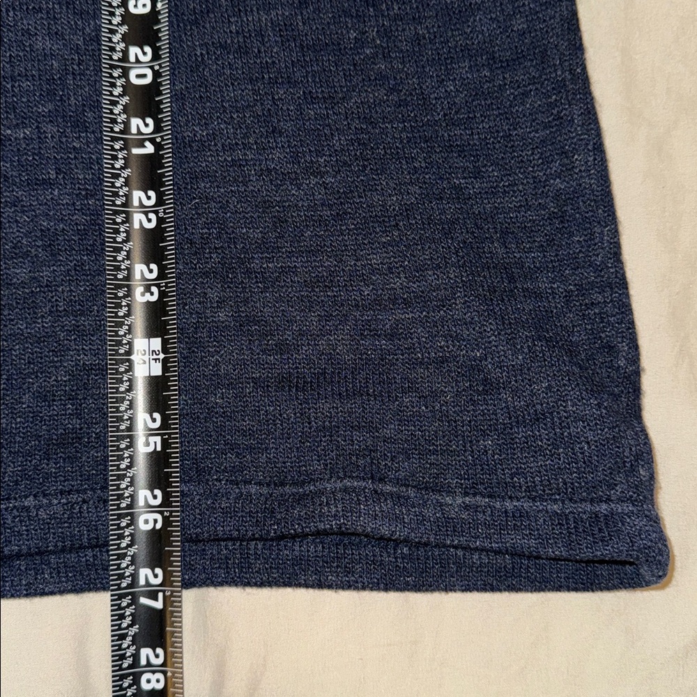 Pendleton Lamb Wool Quarter Zip Sweater Navy Size… - image 6